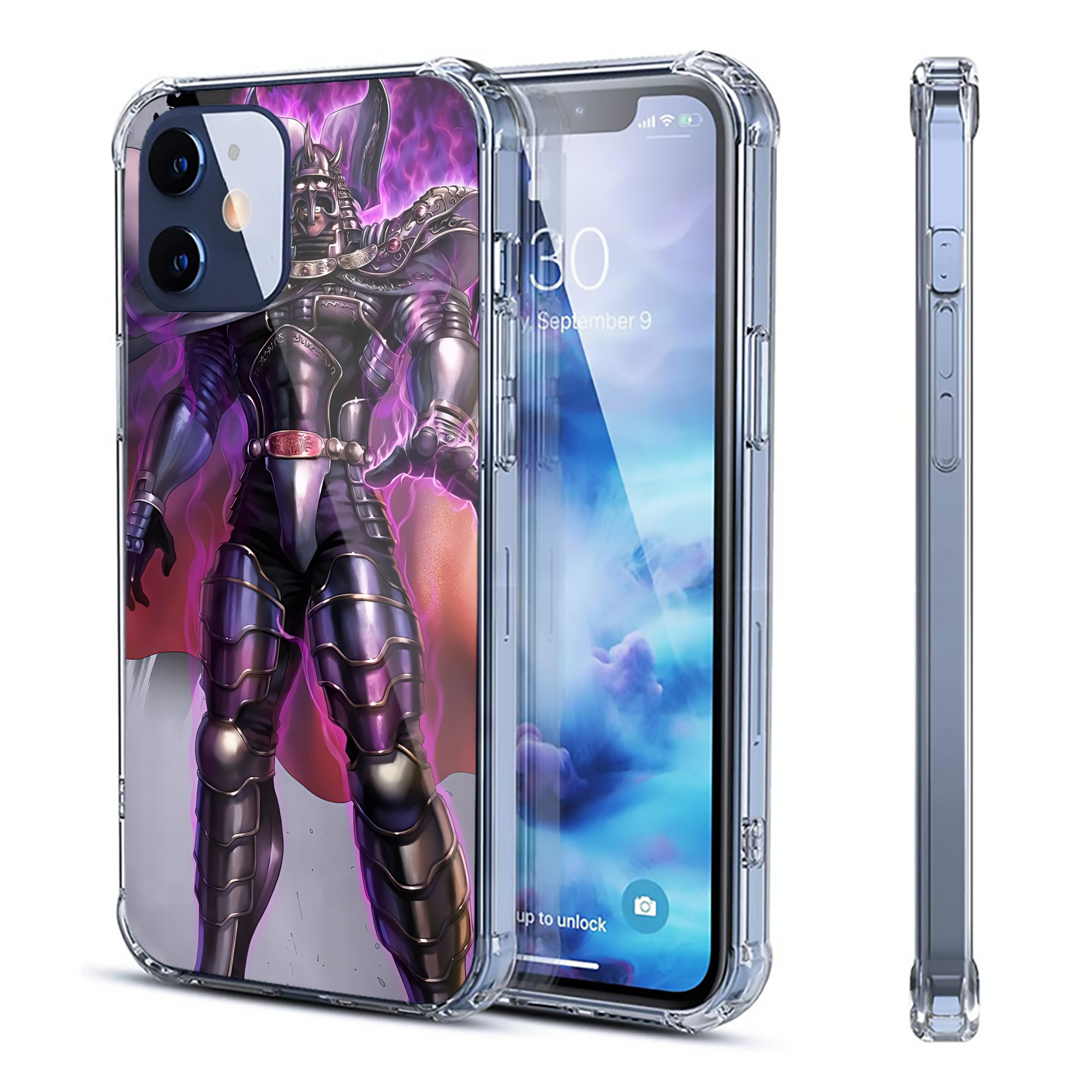 （画像用） 北斗の拳 Fist of the North Star 【iPhone 12シリーズ対応】透明スマホケース（クリアソフトケース）